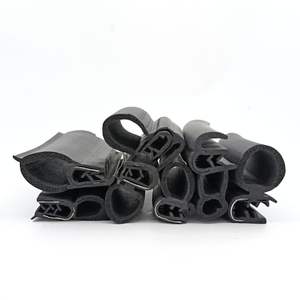 גומי מרוכבים איטום רצועה אטם עם מתכת עבור המכונית דלת מכונית תא דלת תא מטען זכוכית חלון קצה מגן - Product Image 6