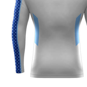 ชุดใส่เล่นฟิตเนสแขนยาวสีพื้นระบายอากาศได้ดีสำหรับผู้ชาย - Product Image 5