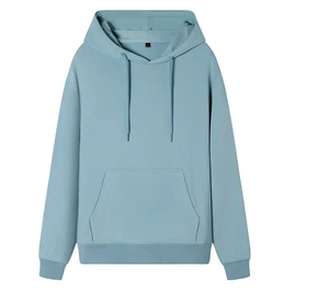 Sweat-shirt à capuche oversize ample en coton 100% uni, col rond, épaules tombantes, pour homme et femme, vente en gros - Product Image 5