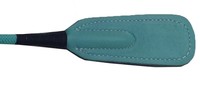 ¡OFERTA ESPECIAL! Látigo de metal plateado de calidad premium con mango turquesa de 27 pulgadas, portátil, diseño personalizable, modelo con empaque a medida.