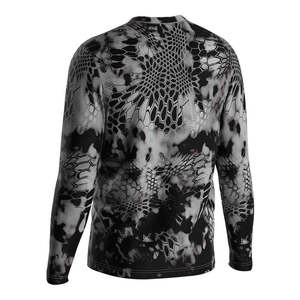 Diseño personalizado Anti UV sol pesca Camisas manga larga transpirable secado rápido lona para primavera invierno OEM servicio sublimación - Product Image 2