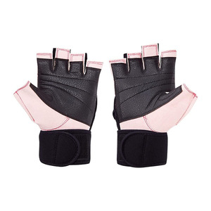 Guantes transpirables de cuero de vaca de medio dedo para gimnasio, guantes de Fitness para levantamiento de pesas, ciclismo, gimnasio, seguridad y entrenamiento, soporte para entrenamiento, guantes de Fitness - Product Image 2