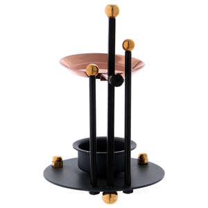 เครื่องหอมทองเหลืองบริสุทธิ์มาใหม่สไตล์วินเทจเหมาะสำหรับสวดมนต์/พิธีนั่งสมาธิผ่อนคลายผู้ถือธูป - Product Image 1