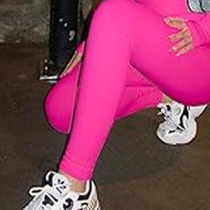 Mallas de gimnasio para mujer, mallas de gimnasio de longitud completa de alta calidad, de algodón 100% tela transpirable, mallas de gimnasio para mujer, vestido deportivo subido - Product Image 6