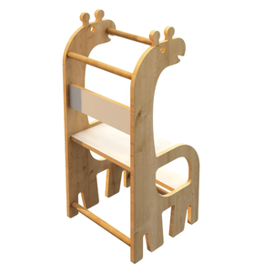 Wooden <b>Learning</b> <b>Tower</b> for Toddlers <b>Montessori</b> Helper Stool Safe MDF Toddler Kitchen <b>Tower</b> - Product Image 1