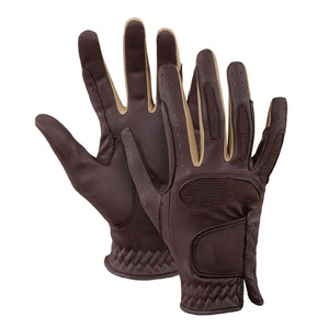 Venta caliente 100% Guantes de montar a caballo de cuero de piel de cabra Guantes de bicicleta personalizados Guantes de cuero de dedo completo - Product Image 3