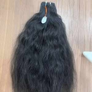 Extensions de trame de cheveux humains bruts du temple indien purs et non transformés directement de l'usine indienne sans couture - Product Image 1