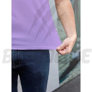 Camisa de Manga Corta para Hombre Bloodline, Color Sólido, Tejido de Algodón, Transpirable, de Secado Rápido, Corte Regular Formal, Marrón - Product Image 4