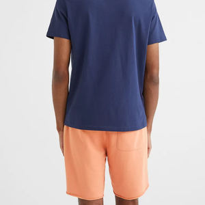 กางเกงขาสั้นผ้าฝ้ายสำหรับผู้ชายเอวยางยืดสไตล์ลำลองแบบเชือกผูกสำหรับวิ่งฤดูร้อน - Product Image 3