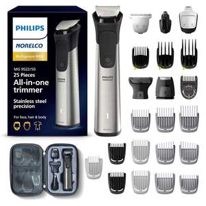 Norelco Philips Multigroom 9000 Series, tondeuse tout-en-un, tondeuse à barbe et tondeuse à cheveux, 25 pièces/27 longueurs, soin masculin - Product Image 1