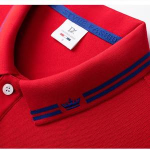Personalizado Fibercotton 200G Mens Polo Shirt Marca de calidad de manga corta de alta calidad Polo T-shirt para hombres - Product Image 2