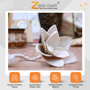 Fleurs artificielles en bois de sola de qualité supérieure, Poteria (tailles 6/8/10 cm), écologiques, décoration de la maison pour Halloween et Noël - Product Image 2