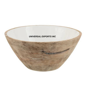 Ensaladera de madera con acabado personalizado, cuenco para servir hecho a mano de calidad superior, cuenco de Chocolate de madera de lujo de alta calidad - Product Image 4