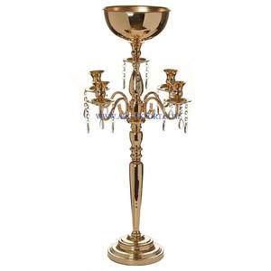 Luxe nouveauté table candélabre pièce maîtresse fête de mariage grand décoration bougeoirs pour fête toutes occasions - Product Image 1