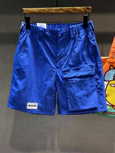 Short de sport solide 100% coton de haute qualité pour hommes Logo personnalisé Plus Size Quick Dry Casual avec poches - Product Image 5