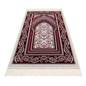 New 2026 Wholesale Solid Color <b>Muslim</b> Quilted Raudhah Sajdah <b>Prayer</b> <b>Mat</b> Handmade Travel Gift From Factory for Home Use - Product Image 1