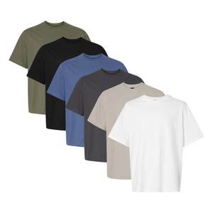 Camisetas de Manga Corta con Cuello en V de Spandex/Nylon para Hip Hop, Tejido de Punto de 180g, Diseño Lavado, Impresión DTG Personalizada, Secado Rápido, Transpirable, Corte Regular - Product Image 1