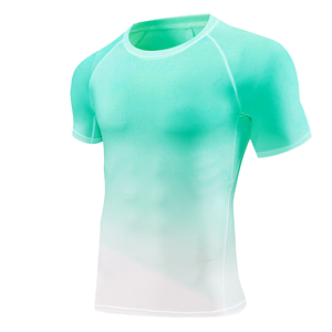 เสื้อรัดรูปสำหรับผู้ชายเสื้อออกกำลังกายรัดรูป - Product Image 4