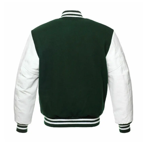 Blouson bombardier Letterman personnalisé pour hommes, vestes universitaires avec col à capuche en laine PU de style Streetwear pour l'hiver, vente en gros - Product Image 4