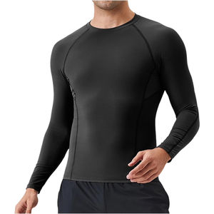 Rashguard de compression personnalisé de haute qualité pour BJJ MMA, t-shirt à manches longues à séchage rapide, rashguard ajusté pour hommes - Product Image 2