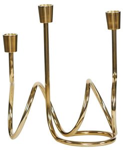 Support conique en métal poli avec finition brillante idéal pour les maisons modernes et les décorations de table élégantes - Product Image 1