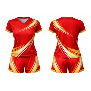 Uniformes de Voleibol Personalizados de Alta Calidad, Conjuntos Impresos 100% Poliéster, Fabricante de Kits Personalizados de Cuerpo Completo - Product Image 3