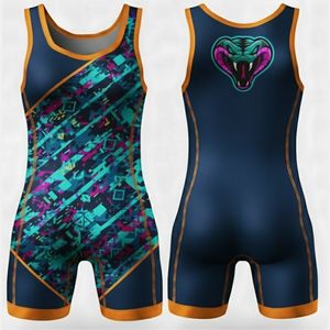 Uniformes de Lucha Libre para Adultos de Talla Grande al por Mayor, Mallas Personalizadas para Levantamiento de Pesas, sin Tirantes, Transpirables, de Poliéster + Elastano - Product Image 4
