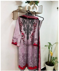 Indian Ready Made Modest Dress for Ladies in Black Velvet With Long Maxi Design <b>and</b> 3 Piece Dupatta Suit - Product Image 5