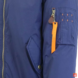 <b>Men's</b> Stylish High Quality Bomber Jacket Adjustable Hood Light Embroidery Comfortable Canvas Customizable OEM <b>for</b> Winter Season - Product Image 6