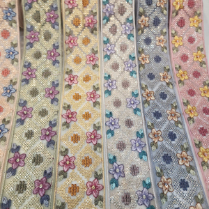 Saree Border <b>Lace</b> Lime <b>Green</b> <b>Lace</b> Fabric 2025 Cheerslife Fashion Net Tulle <b>Lace</b> Fabric with 3d Vivid Vintage Flower Dress - Product Image 3