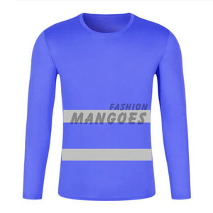 Camisas de manga larga impermeables de poliéster de seguridad reflectante de alta visibilidad y pantalones cortos de alta visibilidad de secado rápido para ropa de trabajo de construcción - Product Image 4