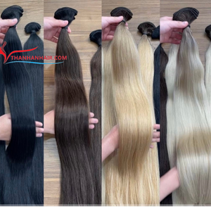 GRAND ORDRE: Extension de cheveux de trame attachée à la main Extension de cheveux humains vietnamiens droite naturelle différentes couleurs et longueurs de trame - Product Image 5