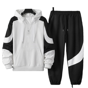 Conjunto Deportivo Ligero de Alta Calidad con Lavado Ácido, Sudadera con Capucha y Pantalones de Chándal Vintage, Diseño Personalizado, Unisex, Poliéster/Algodón, Otoño - Product Image 1