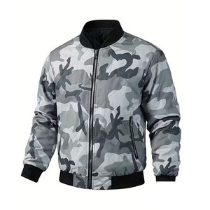 Chaqueta de bombardero de hombre personalizable ligera de invierno más vendida con tela de poliéster 100% de calidad superior - Product Image 1