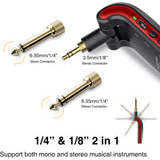 Sistema Inalámbrico para Guitarra LEKATO WS-60 Negro y Rojo 2.4G, Kit de Transmisor y Receptor, Accesorios para Instrumentos Musicales - Product Image 5