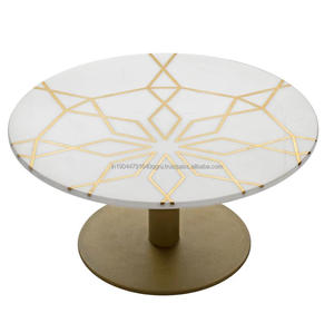 Servidor de pastel de diseño de mármol de metal de la mejor calidad a granel con acabado de primera calidad para decoración del hogar y utensilios de cocina - Product Image 2