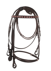 Bride de cheval en cuir de haute qualité Bride de cheval en cuir véritable avec rembourrage doux - Product Image 6