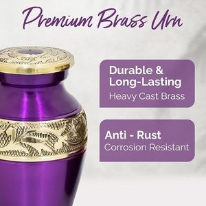 Urnas de Cremación para Cenizas, Urnas Conmemorativas de Metal Hechas a Mano para Mujeres y Hombres, Decoración Ecológica para el Hogar - Product Image 3