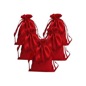 High Quality Lightweight <b>Drawstring</b> <b>Backpack</b> Pakistan-Made Fashion Style Satin Cotton Lining Polyester String Carry System Silk - Product Image 1