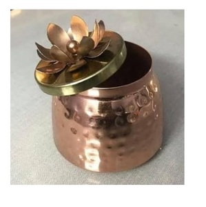 Recipiente de Almacenamiento con Acabado de Cobre, Diseño Moderno, Tarro de Almacenamiento de Té, Recipiente de Metal de Acero Inoxidable de Primera Calidad - Product Image 1