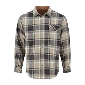 Camisa de Franela de Invierno para Hombre, Forrada de Sherpa, Diseño a Cuadros, Camisa Casual de Trabajo, Manga Larga, Cierre de Botones, Camisa Térmica de Algodón - Product Image 5