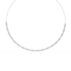 Hermoso Collar de Oro de 18K para Mujer con Diamantes Cultivados en Laboratorio - Product Image 2