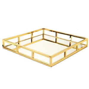 Bandeja Ovalada de Ágata Natural Gris y Blanca de Primera Calidad con Centro de Cristal Pulido y Asa Esculpida en Forma de Rama Dorada - Product Image 4