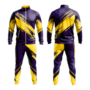 Nouveauté Ensemble de survêtement pour homme Survêtement ample à blocs de couleur Survêtement de fitness de luxe Survêtements d'hiver pour hommes Ensemble deux pièces Survêtements - Product Image 6