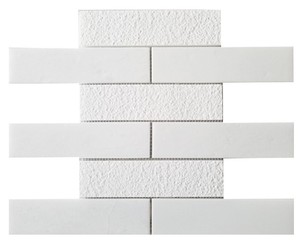 Hastone Crystal White Marble <b>Mosaic</b> Tile Polished Modern Amalfi 8mm Thick Water Resistant Eco-Friendly 5 Year Interior Wall - Product Image 1