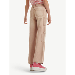 Pantalones Cargo Casuales de Corte Holgado para Mujer con Pierna Recta y Bolsillos Prácticos para Uso Diario - Product Image 3