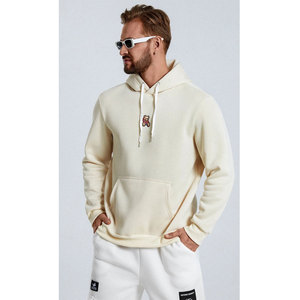 Sudadera con capucha térmica transpirable de algodón 100%, sudaderas con capucha de lana con hombros caídos para hombre de alta calidad, fabricante de ropa informal personalizada - Product Image 1
