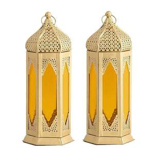 Tarro de vela de aluminio de calidad superior, diseño de linterna para un ambiente interior exótico disponible a un precio asequible - Product Image 1