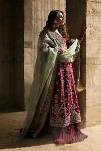 Lancement de nouveaux vêtements de soirée de créateur Look Fancy Style Top Lehenga et Dupatta tissu Faux Georgette avec broderie lourde - Product Image 2