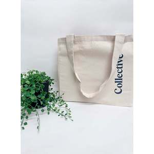 Sac fourre-tout en toile bio écoresponsable Ecobags, couleur unie naturelle, grande capacité et style - Product Image 3